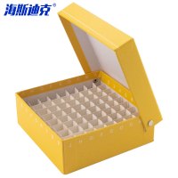 海斯迪克 纸质冷冻管盒 HKCL-441 1.8/2ml 81格连盖 1个