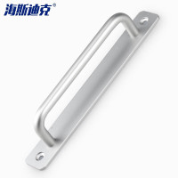 海斯迪克 铝合金免打孔明装拉手 HKSY-80 白色 孔距160mm 2个 1包