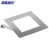 海斯迪克 不锈钢规格采样板 HKCL-583 5*5cm 弯柄 1个