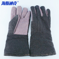 海斯迪克 防烫铝箔手套 HKCL-593 均码 隔热400度芳纶 1双