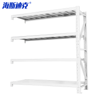海斯迪克 仓储货架 HKW-48 4层白色 200*40*200cm 副架 1件