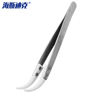 海斯迪克 陶瓷镊子 HKCL-640 大弯头 2把 1包