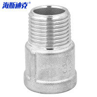 海斯迪克 304不锈钢内外牙直接丝扣 HKZ-46 DN32(1-1/4) 1个