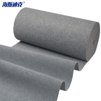 海斯迪克 一次性加厚地毯 HKZ-143 灰色 1.5×10m 厚2mm 1卷