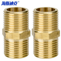 海斯迪克 铜双外丝 HKDP-135 38mm 4分双外丝 2个 1包