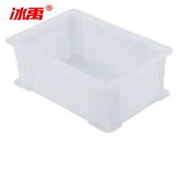冰禹 塑料物流周转箱 BY-5S1 10号白145*95*54mm 1个