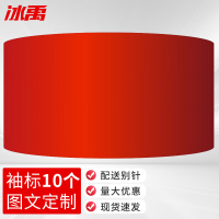 冰禹 红袖章配别针 BYyq-131 21*14cm 空白 10个 1件