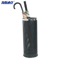 海斯迪克 雨伞收纳桶 HK-573 黑色烤漆 1个