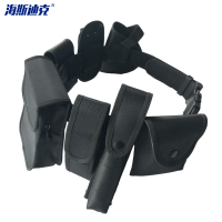 海斯迪克 多功能腰带牛津八件套 HK-69 黑色 1条