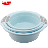 冰禹 塑料清洁水盆 BYzx-43 PP 浅蓝 浅蓝三件套 3个 1套