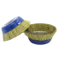 盛丁125型加密精品蓝碗型角磨机钢丝轮钢丝刷内孔22mm 企业定制