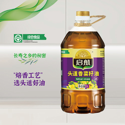 启航头道香菜籽油5L.