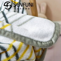 圣夫妮牛奶绒搭搭毯-摩登线黛SFN-058.