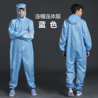 G174 蓝色连体无尘服(发货起订量:10件)