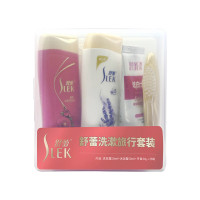 舒蕾洗漱旅行装(50g+50ml+30g+牙刷)-透明盒装