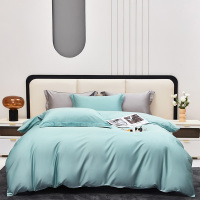 红蜻蜓100支长绒棉贡缎四件套-秘境蓝