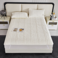 红蜻蜓牛奶绒床盖三件套