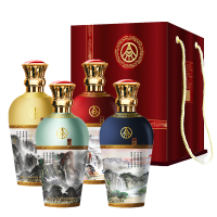 五粮液 四大名山系列浓香型白酒52度[500ml*4瓶]