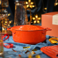 归.禾器 归禾器染金系列-朱柿红22cm