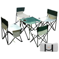 飞图乐 青春绿折叠桌椅-六件套ZDZY0602
