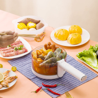 山水玻璃款养生锅(配蒸笼、玻璃炖盅) SD-69DY