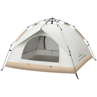 飞图乐 升级液压全自动帐3-4人-米白 ZP0703