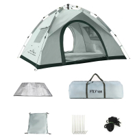 飞图乐 3-4人液压双门双窗帐篷套装ZP1001