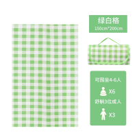 飞图乐 牛津布野餐垫绿白格200*150 YCD0201