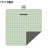 飞图乐 超声波野餐垫2*2m-绿白格YCD0901