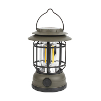 飞图乐 二合一太阳能USB充电露营灯 复古绿LYD0201