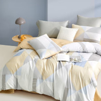 罗莱家纺几何韵律全棉四件套200*230cm