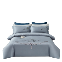 杉杉(FIRS) QFS-18826 匹马棉绣花四件套-渔舟唱晚 200x230cm.