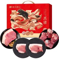 鲜禾鲜鲜黑猪肉礼盒A款2400g.