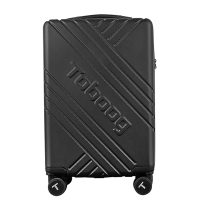 途帮(TOBOOG)耐磨防刮商务拉杆箱227 黑色 20寸