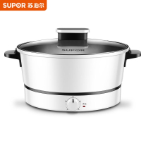 苏泊尔多功能电火锅C22DC58 5800W大功率快速加热 3D立体加热技术 食尚红设计