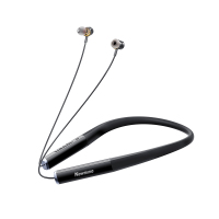 纽曼Newmine蓝牙耳机H66黑色120频响范围高清通话线控设计