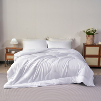 水星家纺四季床盖式四件套 200x230cm 活性印花斜纹棉面料 家纺设计典范