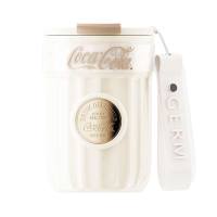 GERM 格沵可口可乐徽章系列保温杯400ml GE-CK23AW-B55-2 雪融白