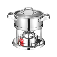 家用一人一锅304不锈钢小火锅 燃气瓦斯炉充气单人小火锅炉