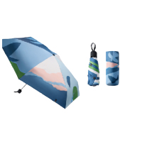 蕉下(BENEUNDER) 五折黑胶防晒伞 BM663 远山径