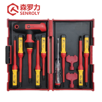 森罗力(SENROLY)T型双色可换柄螺丝批 SR-1112 12件套