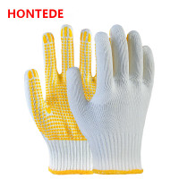 德力博 (HONTEDE) HG-3094 点胶手套 防滑劳保手套 720g 12双/1打 白色
