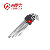 森罗力(SENROLY) 套装公制球头加长内六角扳手 SR-46209 9件套