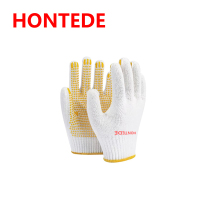HONTEDE 七针灯罩棉胶点手套 HG-3025