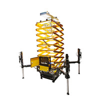 正辉(CHHI)YCL8227 220V 6×230W IP65 升起高度10m 多功能移动照明灯塔 黄色 单位:台