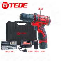 TEDE YD-6180 充电式16V无刷锂电钻29件套 两电一充 单位:套