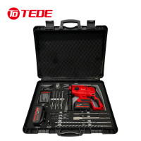 TEDE YD-5248 充电式锂电电锤钻/冲击钻17件套 两电一充 单位:套