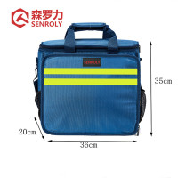 森罗力(SENROLY)SR-75002 带荧光条牛津布斜挎工具包 36*20*35cm 单位:个