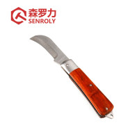 森罗力(SENROLY) SR-33270 木柄电工刀(弯刃)70mm 单位:把