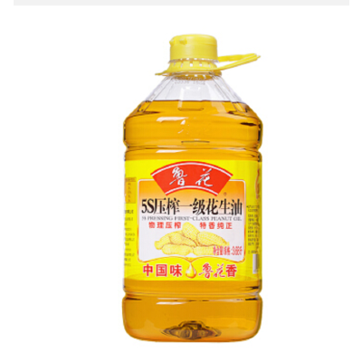 鲁花 食用油 5S压榨 一级花生油 3.68L